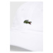 Bavlněná baseballová čepice Lacoste bílá barva, s aplikací, RK0491-031