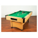 GamesPlanet® 1416  pool billiard kulečník s vybavením, 6 ft, sv. dřevo