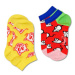 Sada 2 párů dětských nízkých ponožek Happy Socks