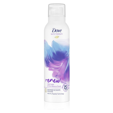 Dove Bath Therapy Renew sprchová pěna Wild Violet & Pink Hibiscus 200 ml