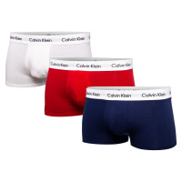 Calvin Klein Underwear 3Pack Slipy U2664G Červená/bílá/modrá