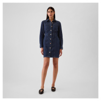 Šaty GAP Denim Dress Dark Wash Indigo