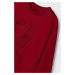 Dětská bavlněná košile s dlouhým rukávem Mayoral červená barva, s potiskem