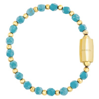 BREIL Pozlacený kuličkový náramek s tyrkysem Magnetica System TJ3586