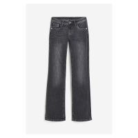 H & M - Flared Low Jeans - černá