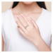 OLIVIE Nastavitelný stříbrný prsten HVĚZDY 3390