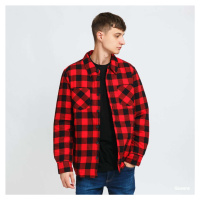 Urban Classics Padded Check Flannel Shirt Red/ Black