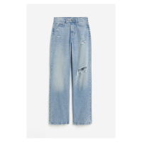 H & M - Wide Ultra High Jeans - modrá