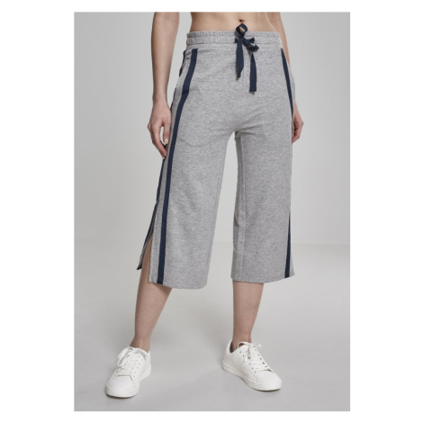 Ladies Taped Terry Culotte - grey/navy Urban Classics