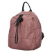 Stylový koženkový batoh Goraz, růžový