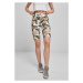 Ladies High Waist Camo Tech Cycle Shorts - duskrose camo