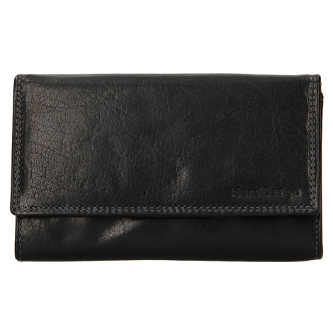 Dámská kožená peněženka SendiDesign Ember - černá Sendi Design