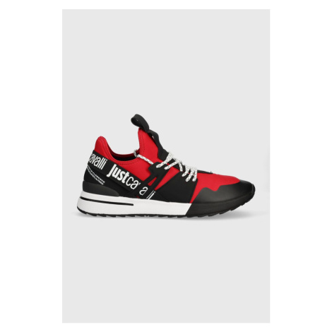 Sneakers boty Just Cavalli červená barva, 75QA3SD3 ZSA00 QN6