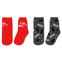 Coca-Cola - licence Chlapecké ponožky - Coca-Cola 52347812, červená / šedá Barva: Mix barev