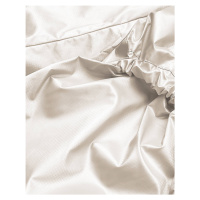 Tenká dámská bunda v perlové barvě se stojáčkem (AG5-017)