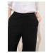 Kalhoty z čisté bavlny se širokými nohavicemi Marks & Spencer černá