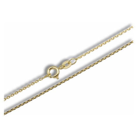 GEMMAX Jewelry Klasický zlatý řetízek Anker – šířka 1,2 mm, délka 50 cm GUCYN-50-98101