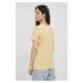 Bavlněné tričko Only žlutá barva