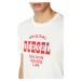 Tričko diesel t-diegor-e12 t-shirt bílá