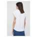Bavlněné tričko Pepe Jeans Bloom bílá barva