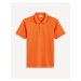 Oranžové pánské polo tričko Celio Teone