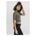 Ladies Cropped Turtleneck Tee