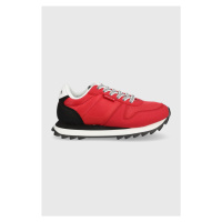 Dětské sneakers boty Levi's červená barva