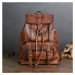 Luxusní batoh vintage pravá kůže cowskin