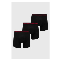 Boxerky HUGO 3-pack pánské, černá barva, 50496713