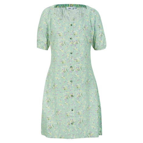 BONPRIX žerzejové šaty s květy Barva: Zelená, Mezinárodní