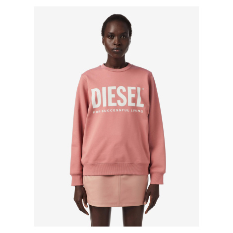 Růžová dámská mikina Diesel