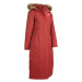 Teplý funkční outdoorový kabát s umělou kožešinou