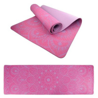 Lifefit YOGA MAT MANDALA DUO, 183x58x0,6cm, bordó