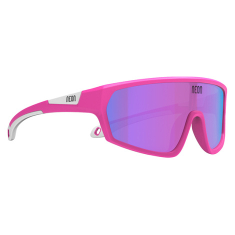 NEON Cyklistické brýle - LOOP - růžová/bílá
