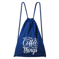 DOBRÝ TRIKO Bavlněný batoh Coffee Barva: Královsky modrá