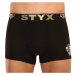 Pánské boxerky Styx / KTV sportovní guma černé - černá guma (GTCL960)