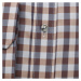 Pánská košile klasická s hnědo-šedým vzorem 12410