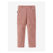 Světle růžové holčičí kalhoty s odepínacími nohavicemi Reima Virrat