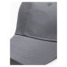 Ombre Clothing Jednoduchá šedá kšiltovka H086