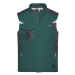 James&amp;Nicholson Pánská softshellová vesta JN825 Dark Green