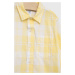 Dětská bavlněná košile GAP žlutá barva