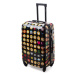 Rogal Sada 3 černých plastových cestovních kufrů "Emoticons" - M (35l), L (65l), XL (100l)