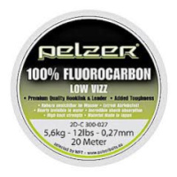 Pelzer - návazcový vlasec  fluorocarbon 20 m crystal-průměr 0,42 mm / nosnost 24 lb / 11 kg