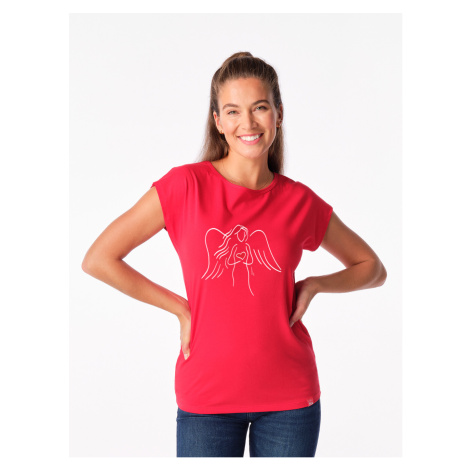 Dámské tričko ALTA červené s potiskem Anděl CityZen®