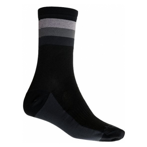 Ponožky SENSOR Coolmax Summer Stripe černá/šedá