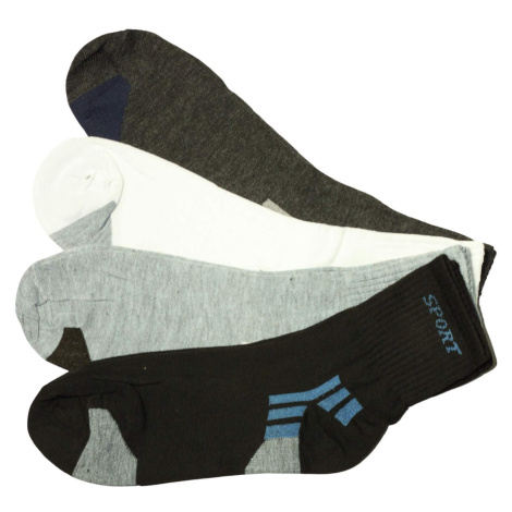 Pánské vysoké ponožky bavlna ZM-378 - 3 páry vícebarevná PESAIL
