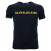 Pánské černo-modré tričko s nápisem Calvin Klein Jeans
