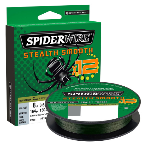SpiderWire Pletená Šňůra Stealth® Smooth 12 Braid Nosnost: 38,1kg, Průměr: 0,33mm