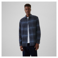 Košile GAP Flannel Shirt Tonal Blue Plaid