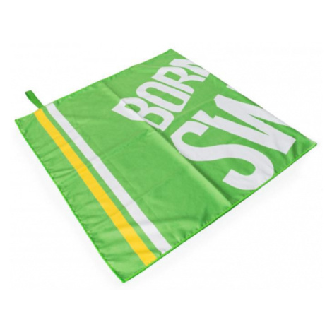 Ručník borntoswim microfibre towel big logo zelená